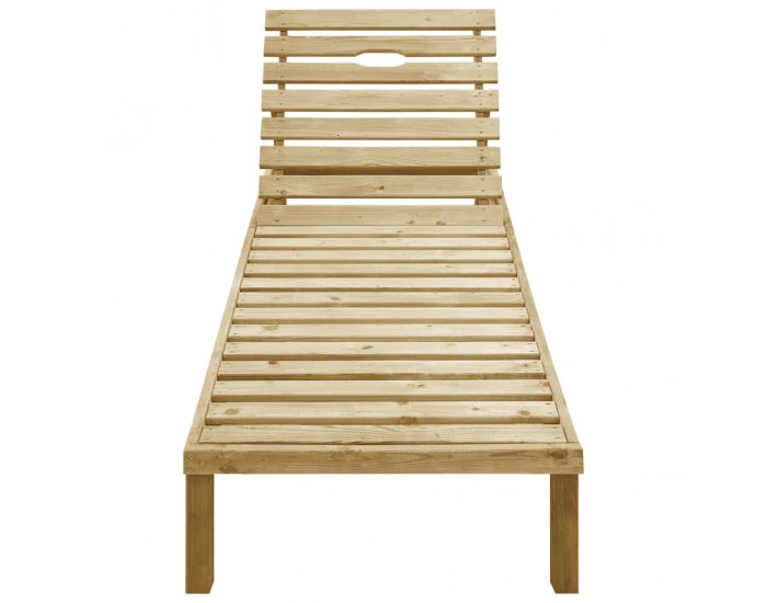 Sonata H Шезлонг със синьо шалте, импрегнирано борово дърво