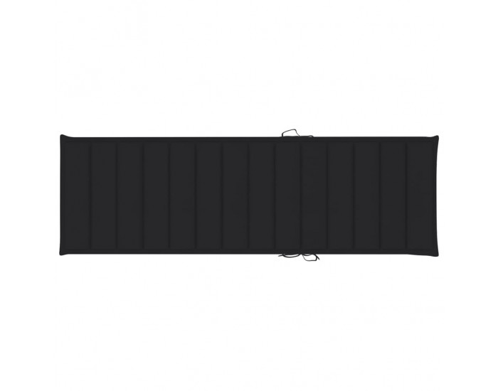 Sonata H Шезлонг с черно шалте, импрегнирана борова дървесина