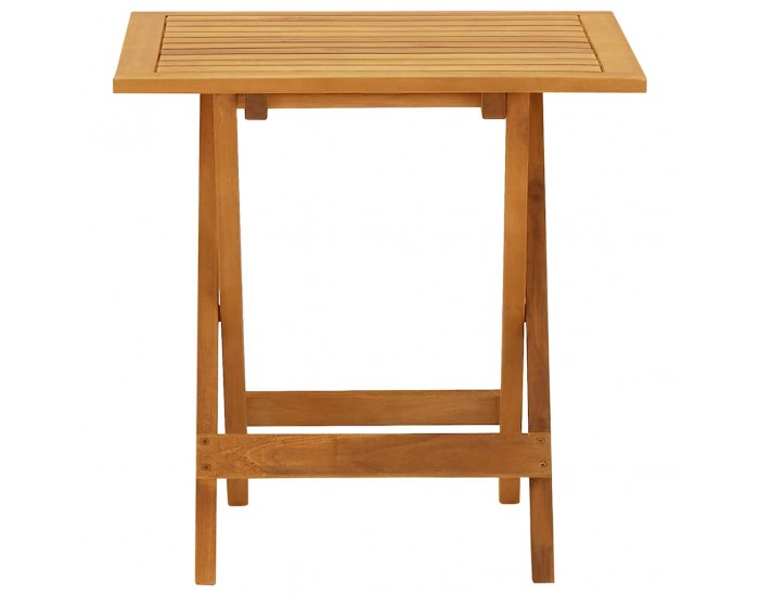 Sonata H Външен шезлонг с опора за крака и маса масивно дърво акация