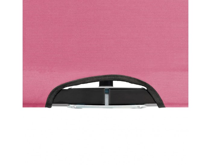 Sonata H Двуместен сгъваем шезлонг, розов, стомана