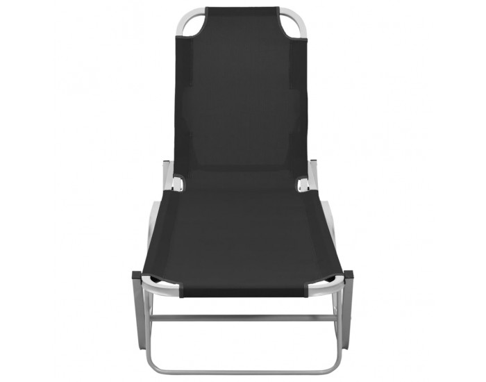 Sonata H Шезлонг, алуминий и textilene, черен