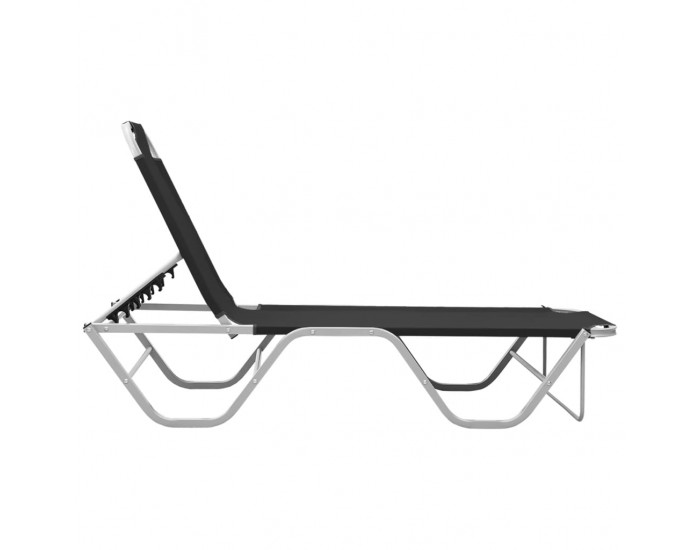 Sonata H Шезлонг, алуминий и textilene, черен