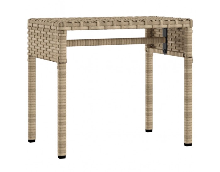 Sonata H Шезлонги 2 бр със сенника и маса, бежов, полиратан