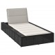 Sonata H Шезлонг с плаваща възглавница Black Poly Rattan
