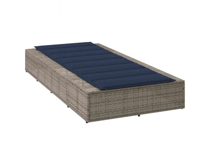 Sonata H Шезлонг с плаваща възглавница Grey Poly Rattan