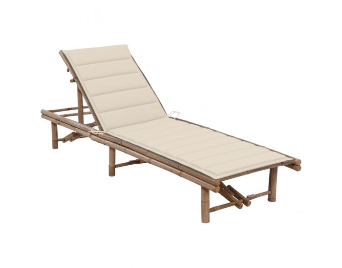 Sonata H Градински шезлонг с шалте, бамбук