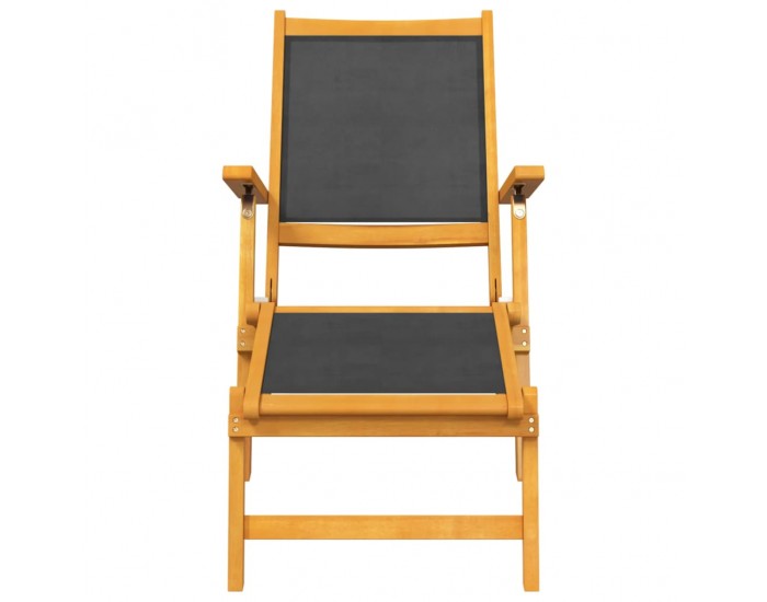 Sonata H Градински стол-шезлонг с маса, акациево дърво масив и textilene