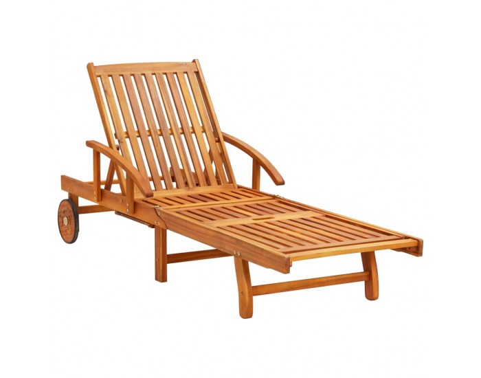 Sonata H Шезлонги, 2 бр, с маса и възглавници, акациево дърво масив