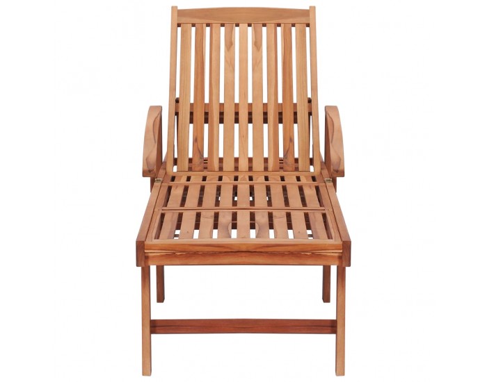 Sonata H Шезлонги с шалтета в кралско синьо, 2 бр, тиково дърво масив