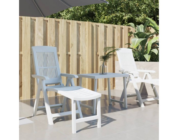 Sonata H Шезлонг, бял, пластмаса