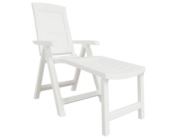 Sonata H Шезлонг, бял, пластмаса