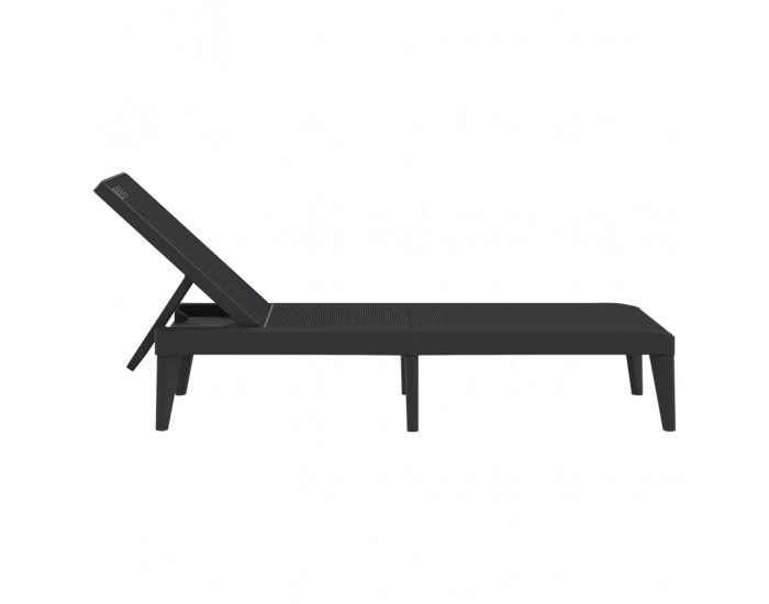 Sonata H Шезлонг, антрацит, 186x60x29 см, PP