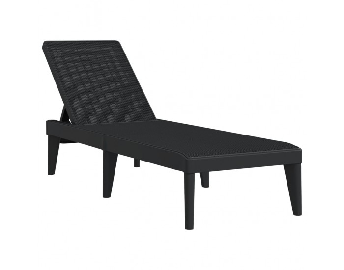 Sonata H Шезлонг, антрацит, 186x60x29 см, PP