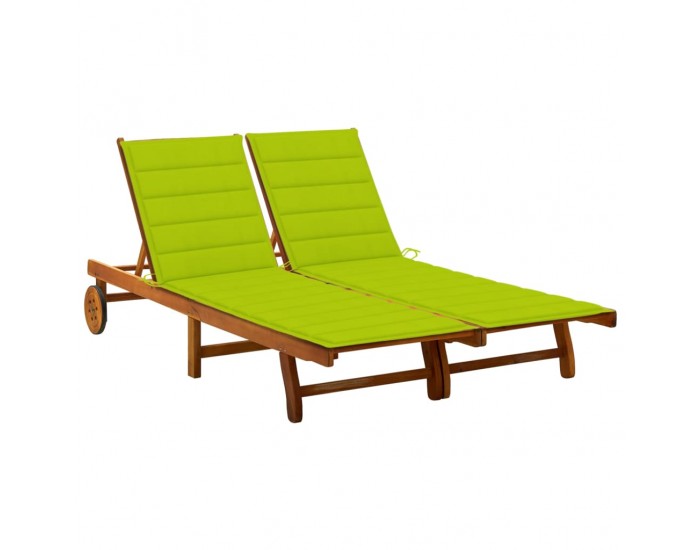 Sonata H 2-местен градински шезлонг с шалтета, акациево дърво масив