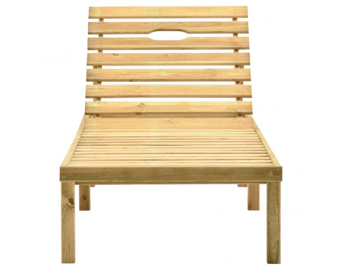 Sonata H Градински шезлонг с масичка и шалте, импрегнирано борово дърво