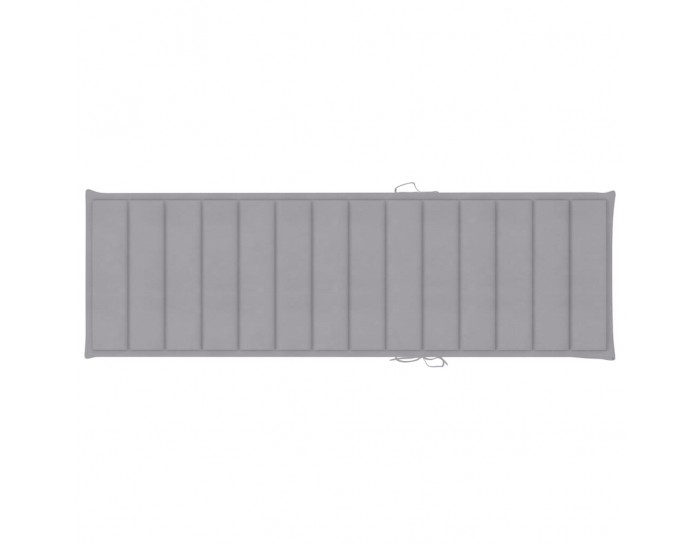 Sonata H Шезлонг със сива възглавница, импрегнирана борова дървесина