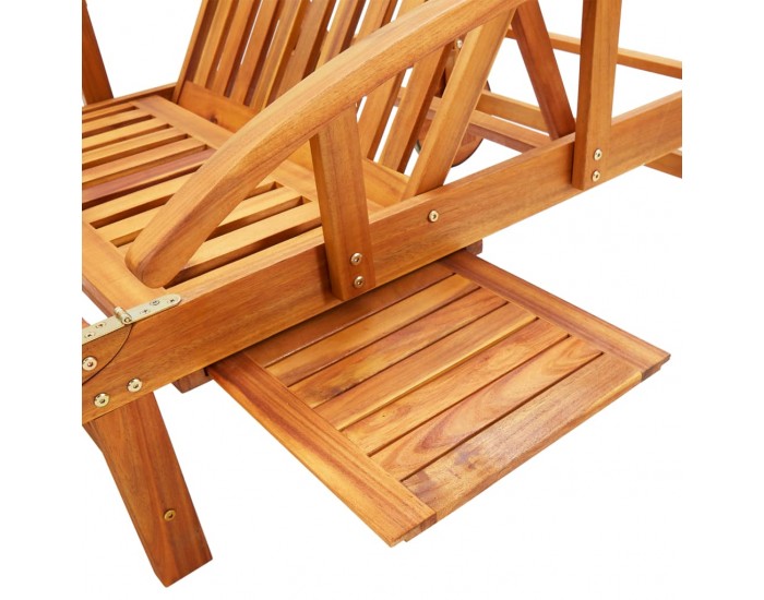 Sonata H Градински шезлонг с шалте, акациево дърво масив