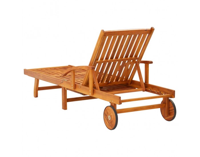 Sonata H Шезлонги, 2 бр, с възглавници, акациево дърво масив