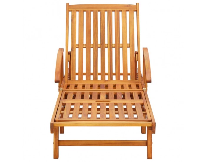 Sonata H Шезлонги, 2 бр, с възглавници, акациево дърво масив