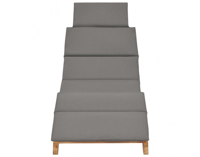 Sonata H Шезлонги, 2 бр, с възглавници, тиково дърво масив