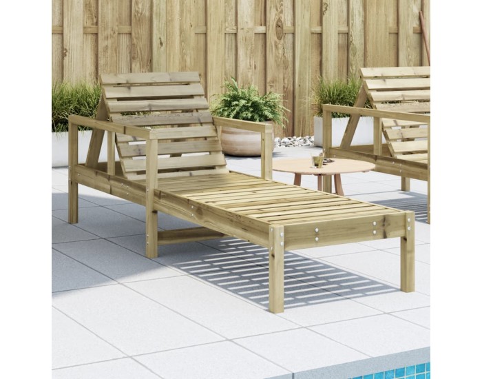 Sonata H Шезлонг 199,5x62x55 см импрегниран бор