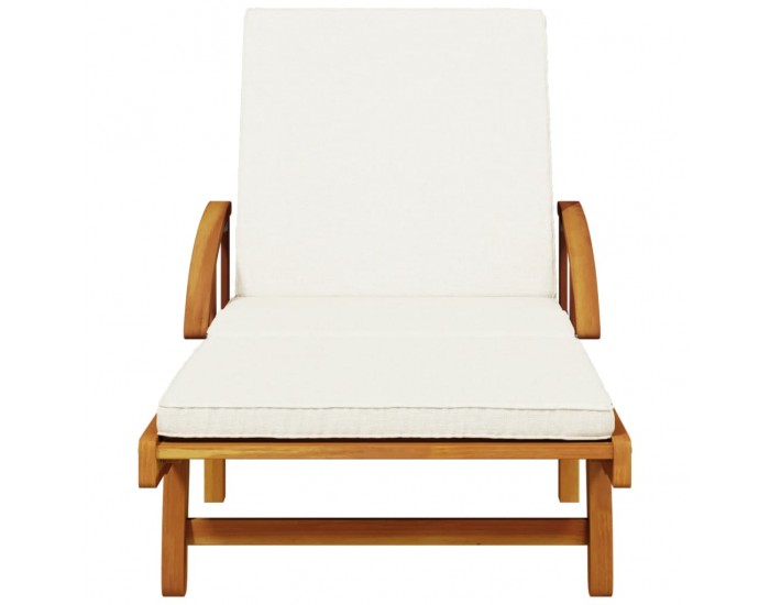 Sonata H Шезлонги, 2 бр, с маса, акация масив