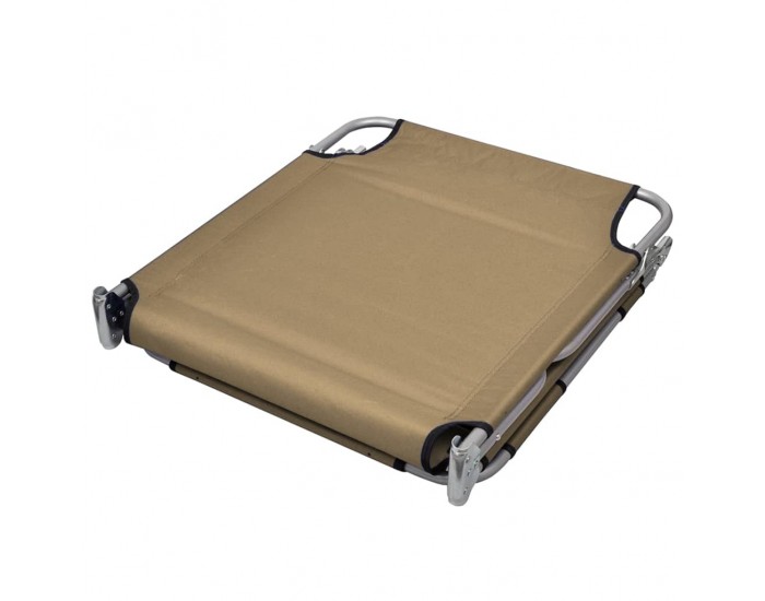 Sonata H Сгъваем шезлонг, възглавничка, регулируема облегалка, таупе