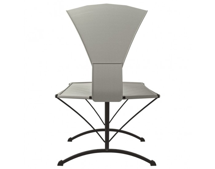 Sonata H Лаундж легло със сенник, кремаво, стомана и плат Оксфорд