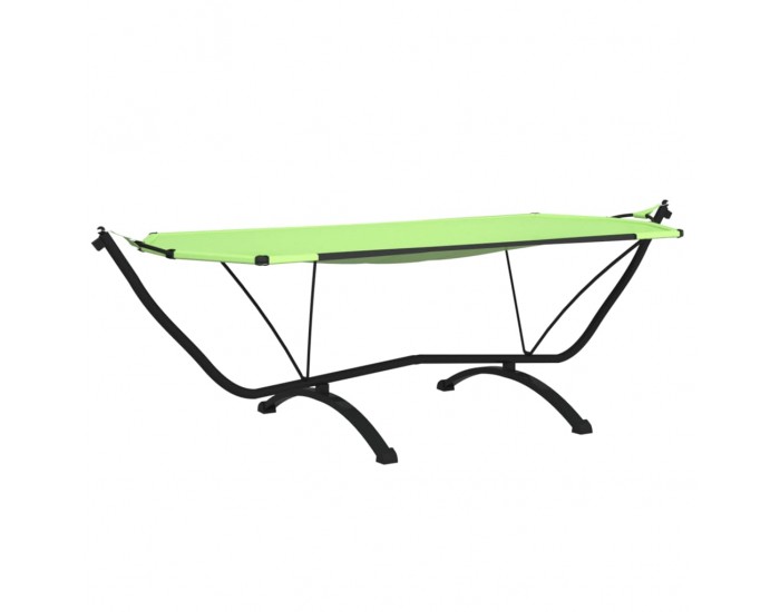 Sonata H Лаундж легло със сенник, зелено, стомана и плат Оксфорд