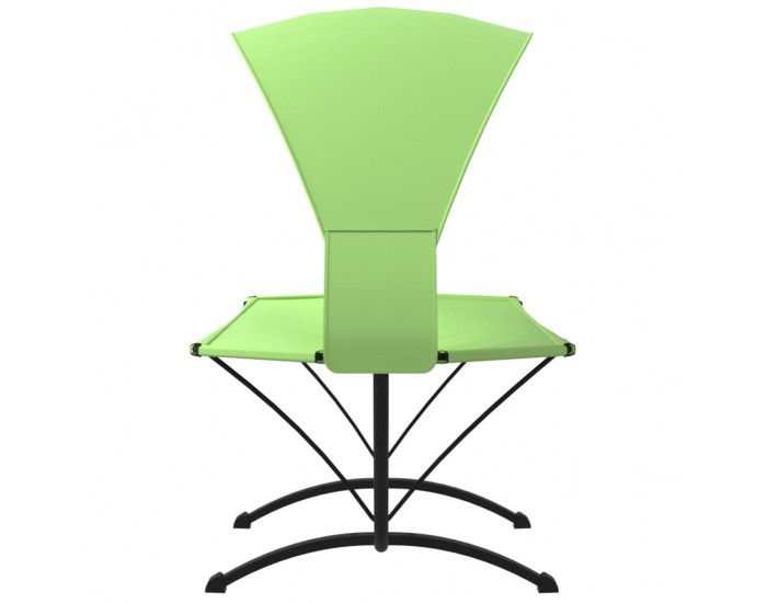 Sonata H Лаундж легло със сенник, зелено, стомана и плат Оксфорд