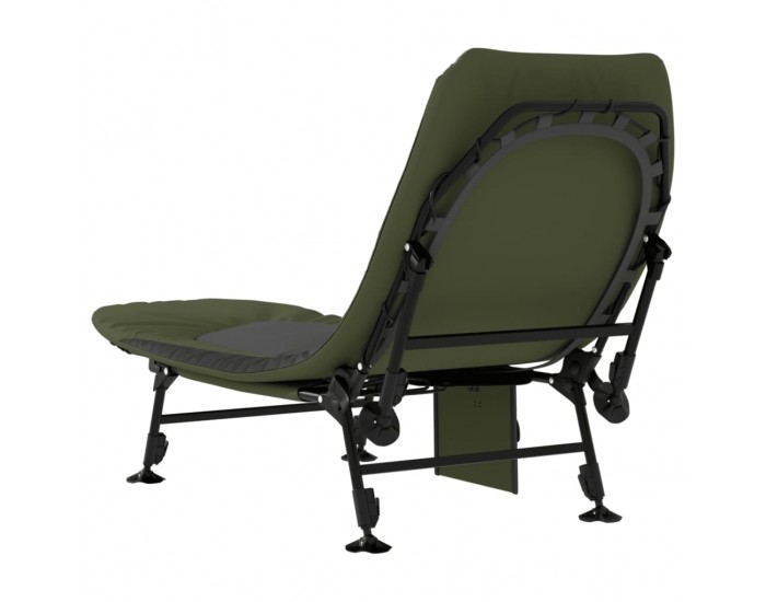 Sonata H Легло за риболов с регулируеми лапи за кал, сгъваемо, зелен