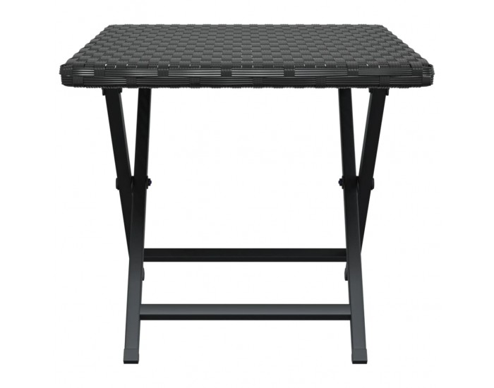 Sonata H Сгъваема маса, черна, 45x35x32 см, полиратан