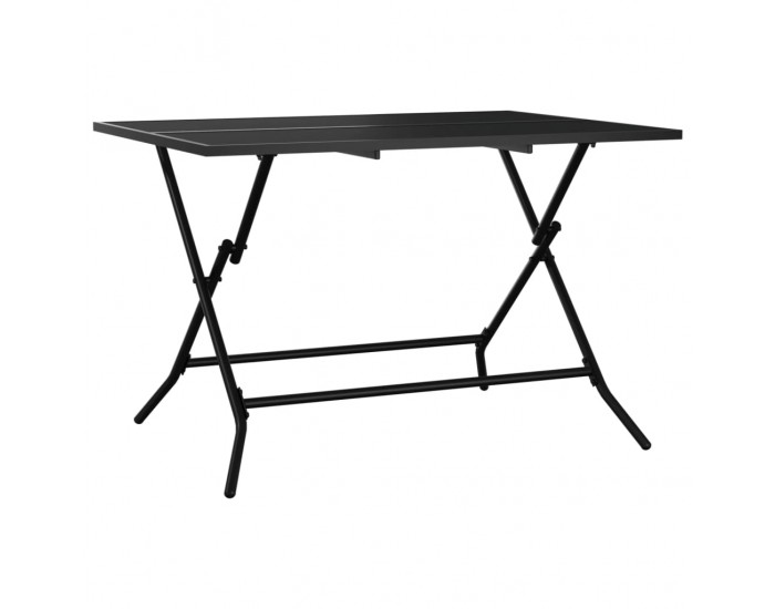 Sonata H Сгъваема градинска маса, антрацит, 110x80x72 cм, стомана, мрежа