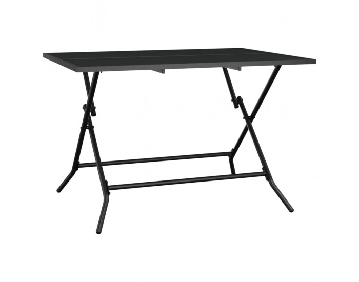 Sonata H Сгъваема градинска маса, антрацит, 110x80x72 cм, стомана, мрежа