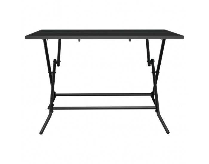 Sonata H Сгъваема градинска маса, антрацит, 110x80x72 cм, стомана, мрежа