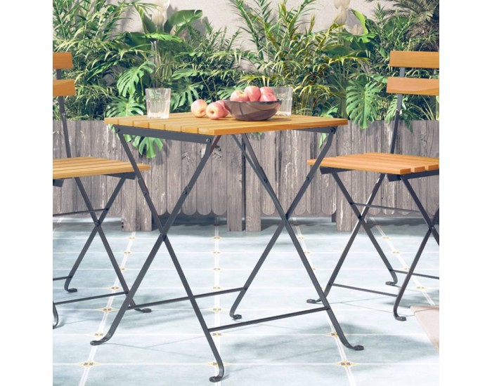 Sonata H Бистро маса, 55x54x71 см, акациево дърво масив