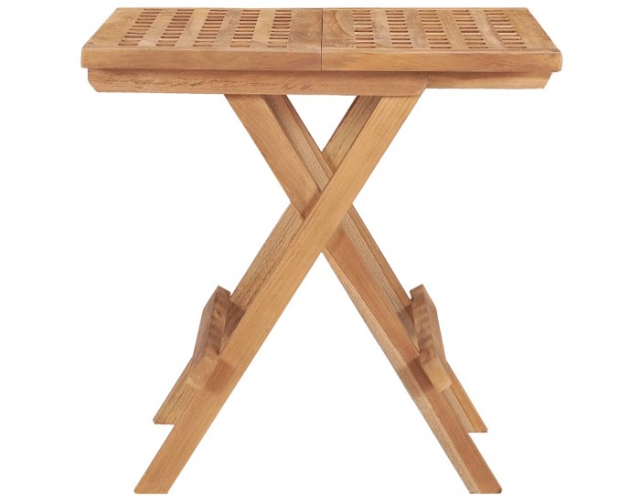 Sonata H Сгъваема градинска маса, 50x50x50 см, тиково дърво масив