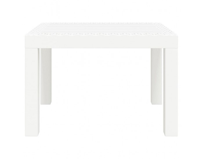 Sonata H Градинска маса, бяла, 59x47x40 см, PP