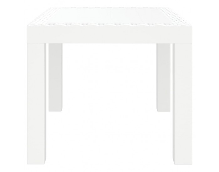 Sonata H Градинска маса, бяла, 59x47x40 см, PP