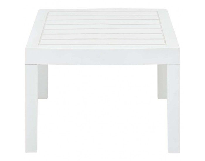 Sonata H Градинска маса, бяла, 78x55x38 см, пластмаса