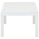 Sonata H Градинска маса, бяла, 78x55x38 см, пластмаса