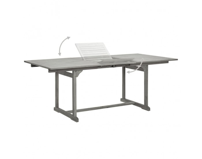 Sonata H Градинска трапезна маса, (150-200)x100x75 cм, акация масив