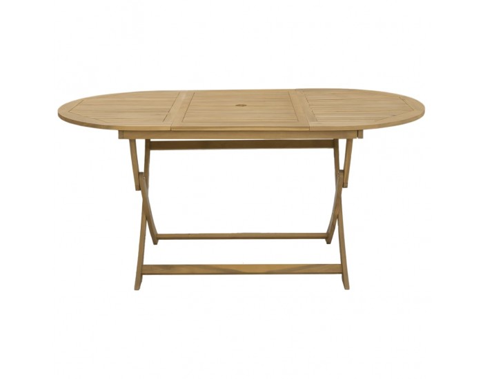Sonata H Сгъваема градинска маса 160x85x75 см масивна акация