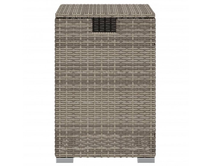 Sonata H Покриваща маса резервоар за пропан сива 40x40x60 см полиратан