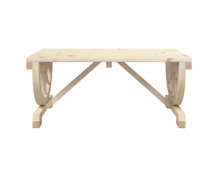 Sonata H Градинска кафе маса 90x50x40 см масивна ела