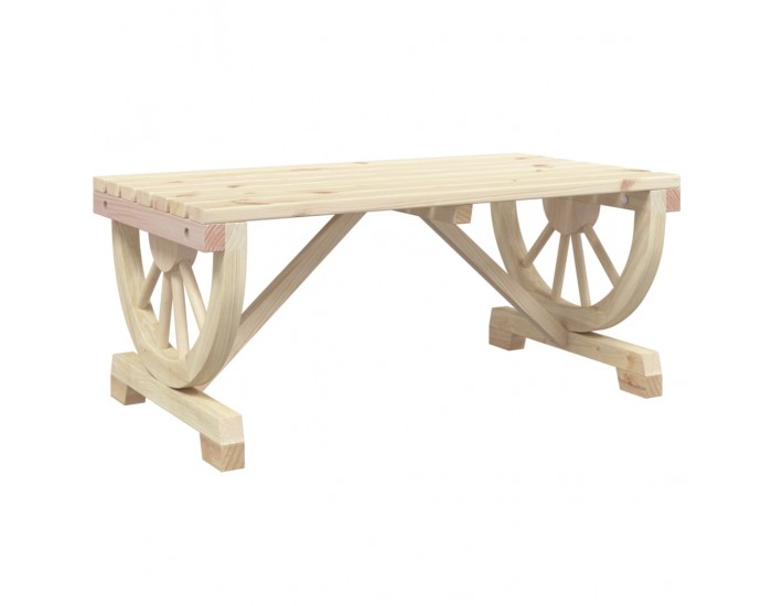 Sonata H Градинска кафе маса 90x50x40 см масивна ела