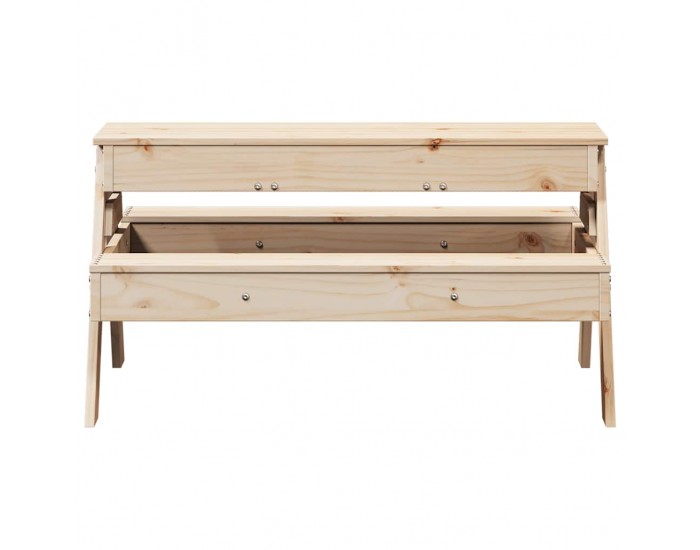 Sonata H Маса за пикник с пясъчник за деца, борово дърво масив