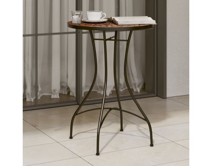 Sonata H Мозаечна бистро маса, теракота, Ø50x70 см, керамика