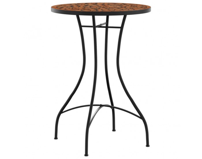 Sonata H Мозаечна бистро маса, теракота, Ø50x70 см, керамика