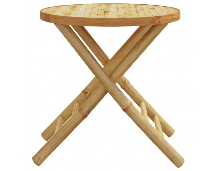 Sonata H Сгъваема градинска маса, Ø45x45 см, бамбук